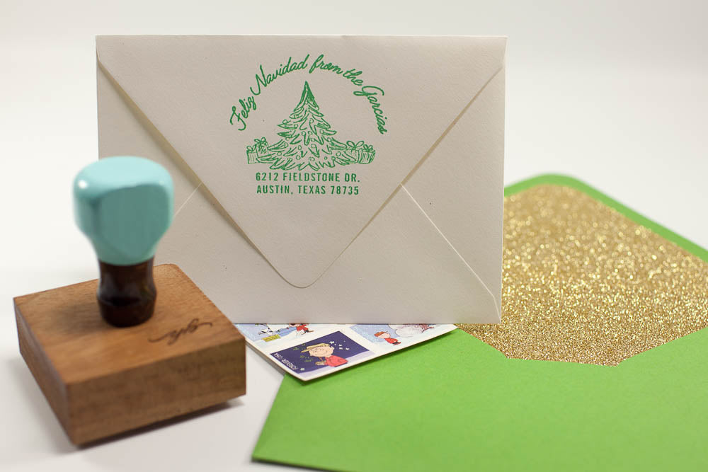 O' Christmas Tree - Custom Rubber Stamps