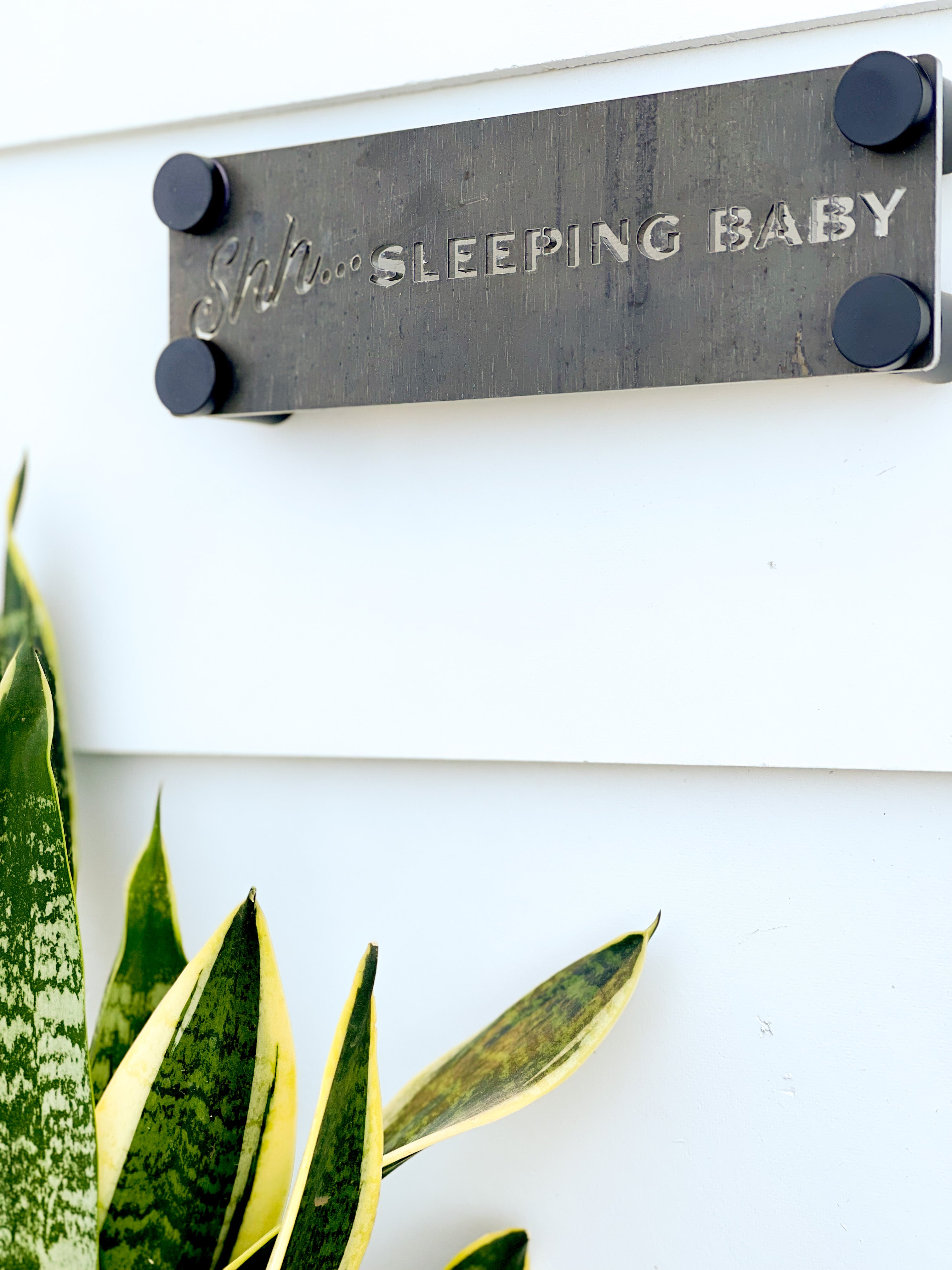 Shhh, Baby Sleeping Sign – Yellow Bess