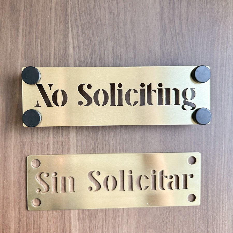 Spanish No Soliciting Sign