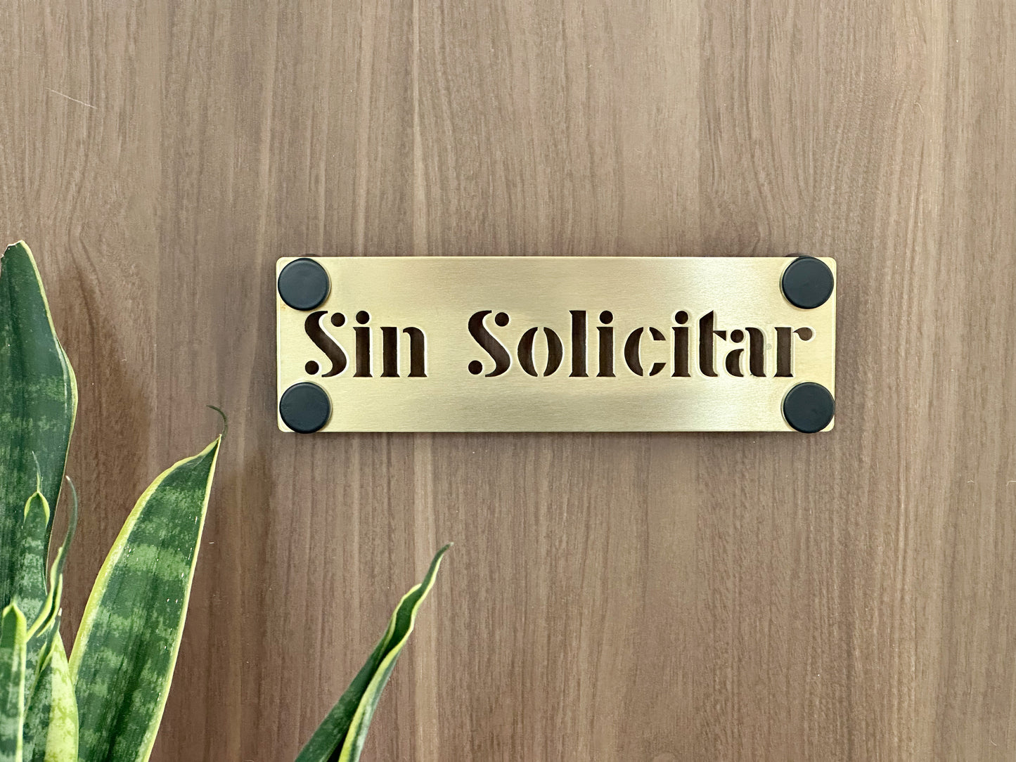 No Soliciting Sign