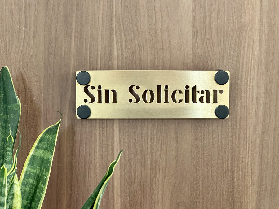 Spanish No Soliciting Sign