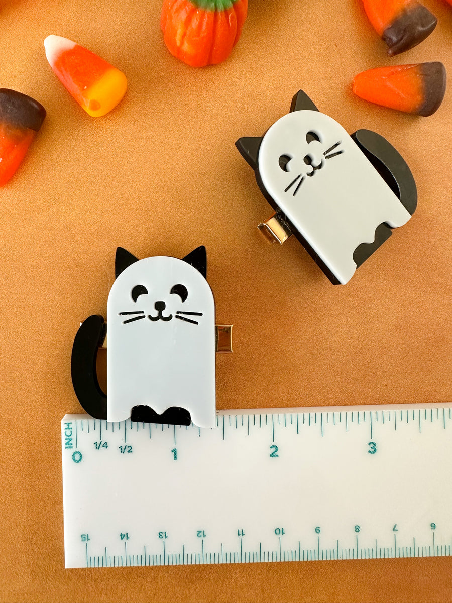 Cat Ghost Hair Clip