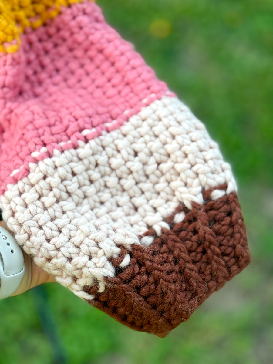 Handmade Chunky Knit Sweater – 100% Donated to Flood Relief in Kerr County