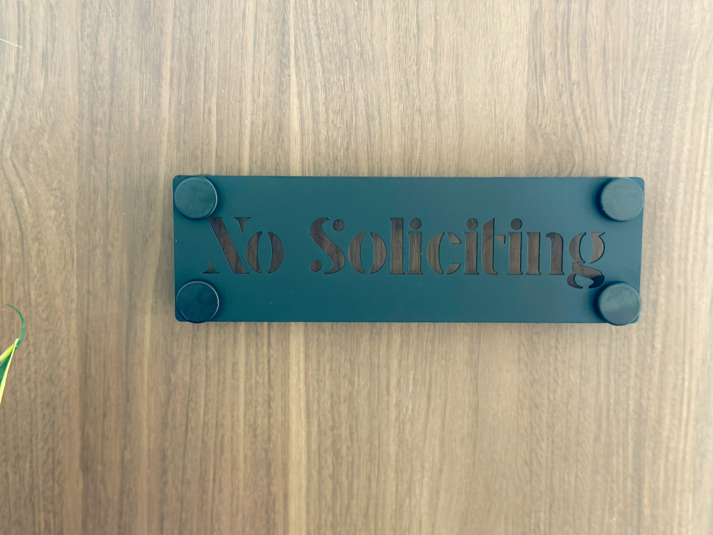 No Soliciting Sign