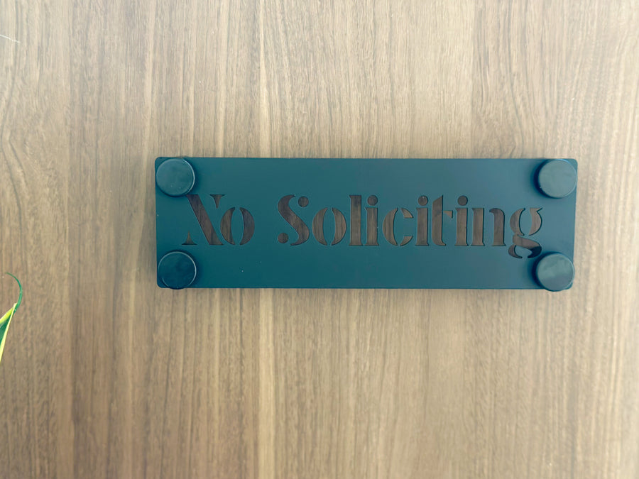 Spanish No Soliciting Sign