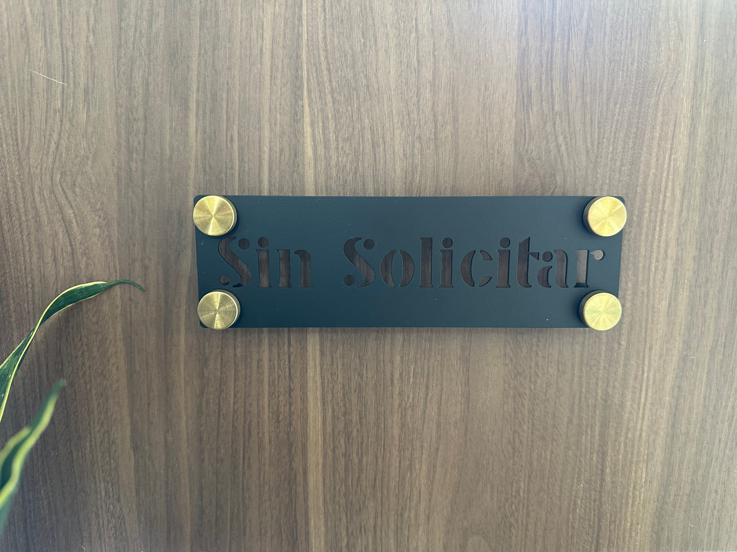 No Soliciting Sign