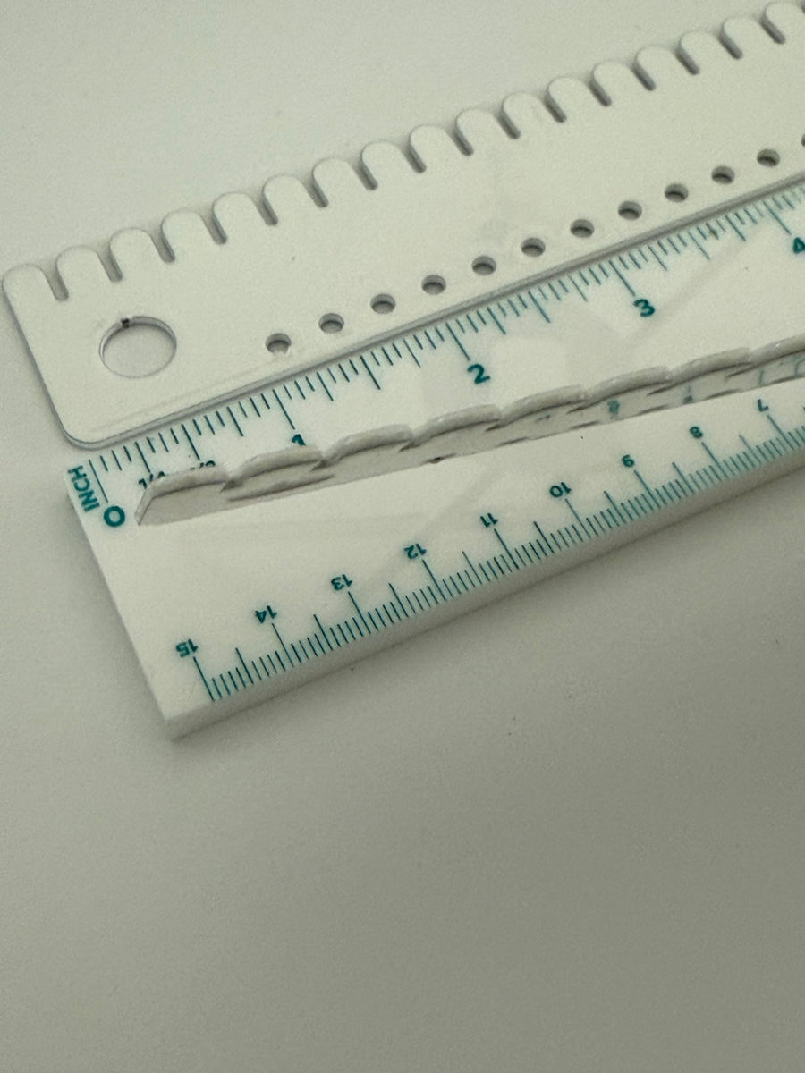 White Powder Coated Metal Earring Holder