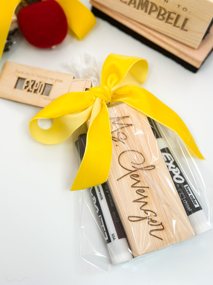 Personalized Dry Eraser Teacher Gift