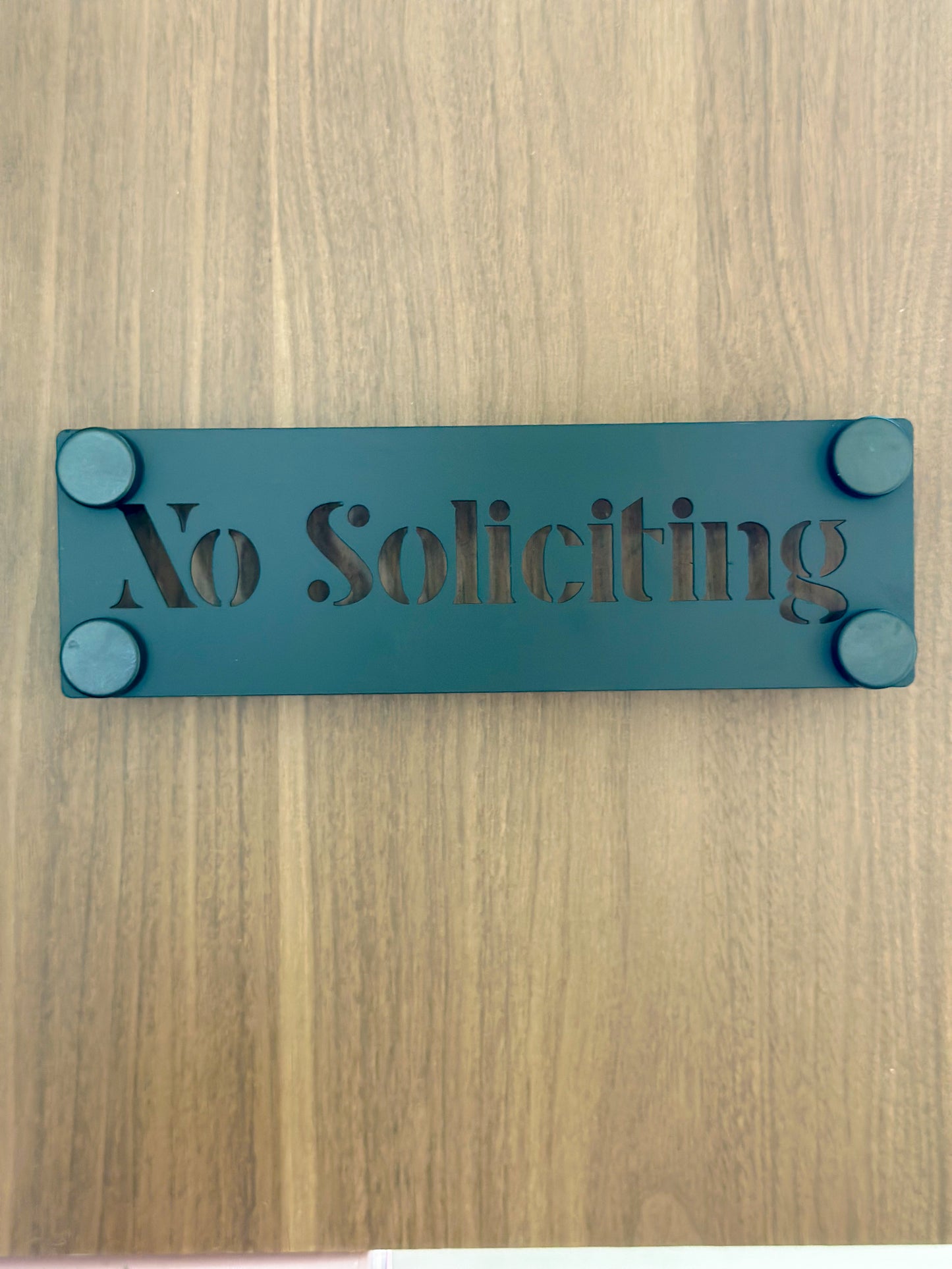No Soliciting Sign