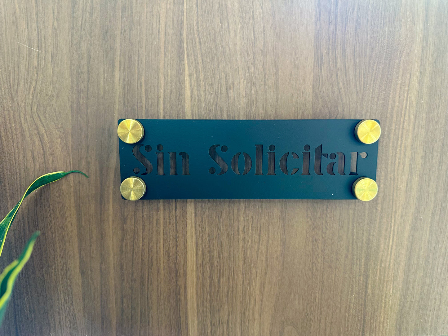 No Soliciting Sign