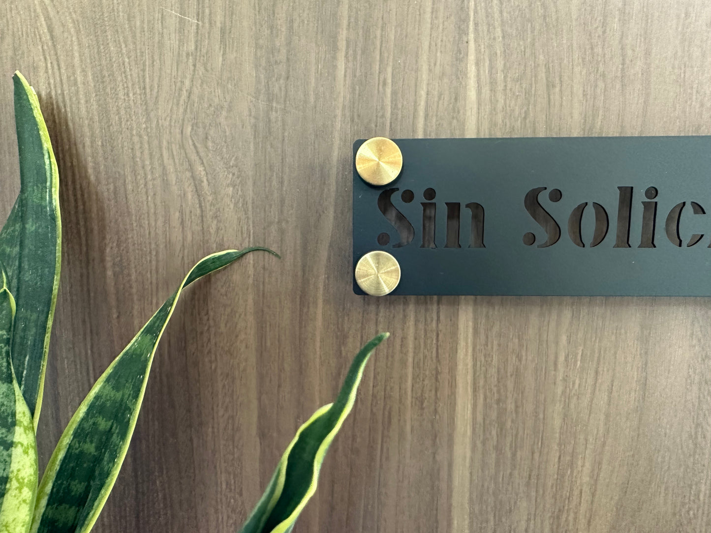 No Soliciting Sign