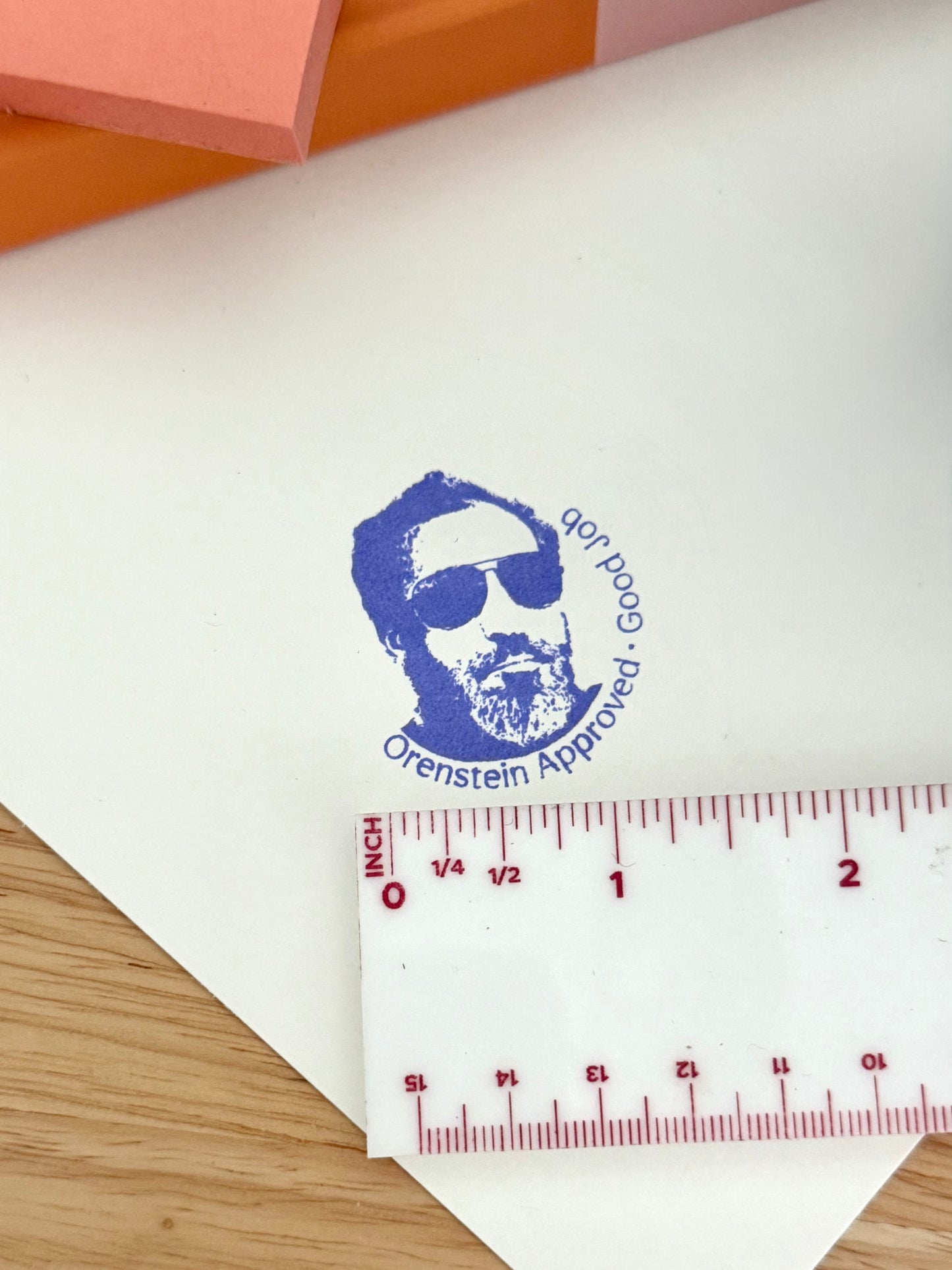 Customized Teacher Face Self Inking Stamp