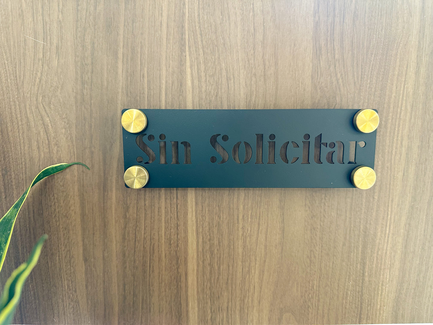 No Soliciting Sign