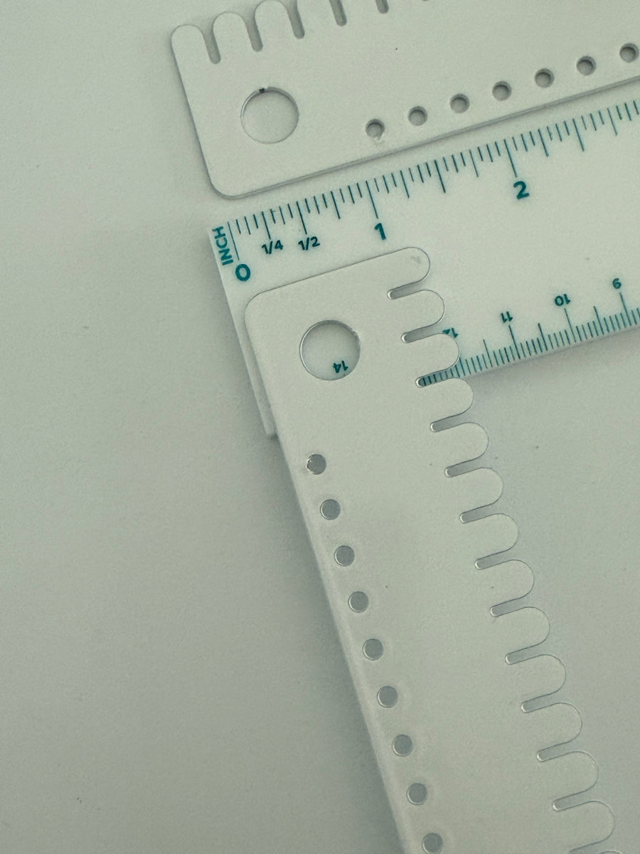 White Powder Coated Metal Earring Holder