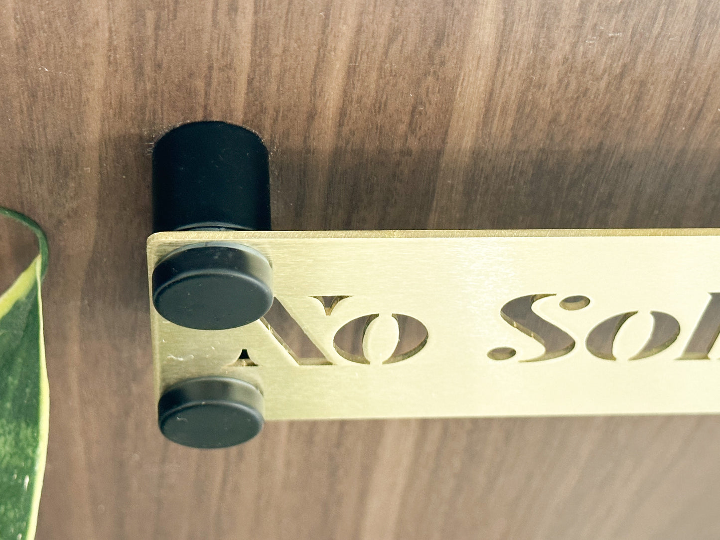 No Soliciting Sign