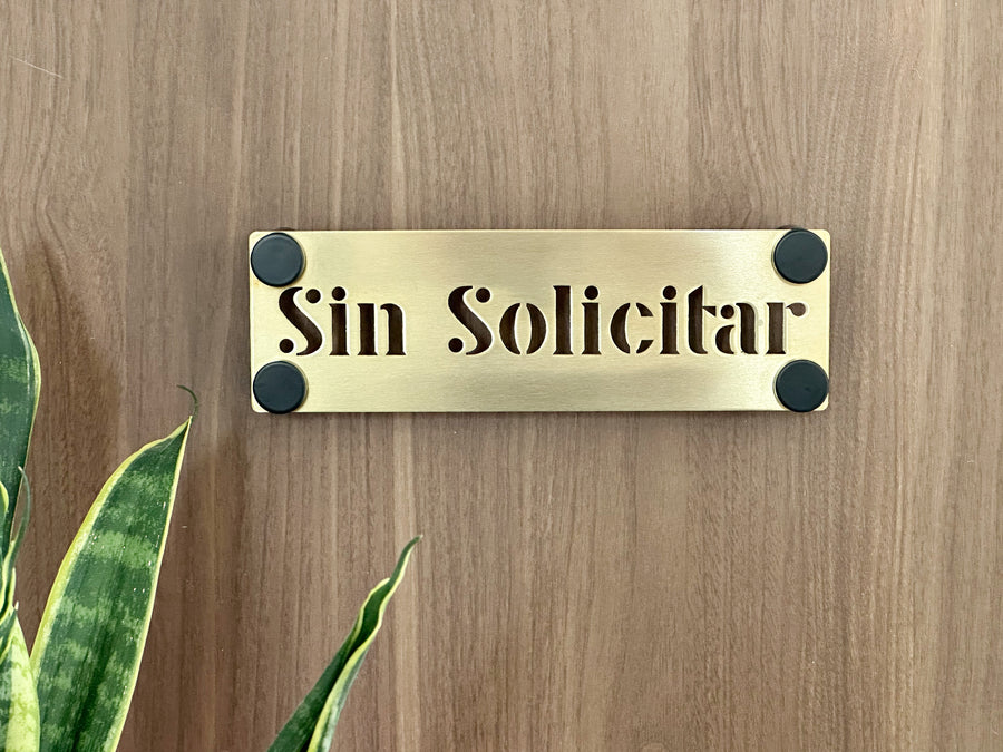 Spanish No Soliciting Sign