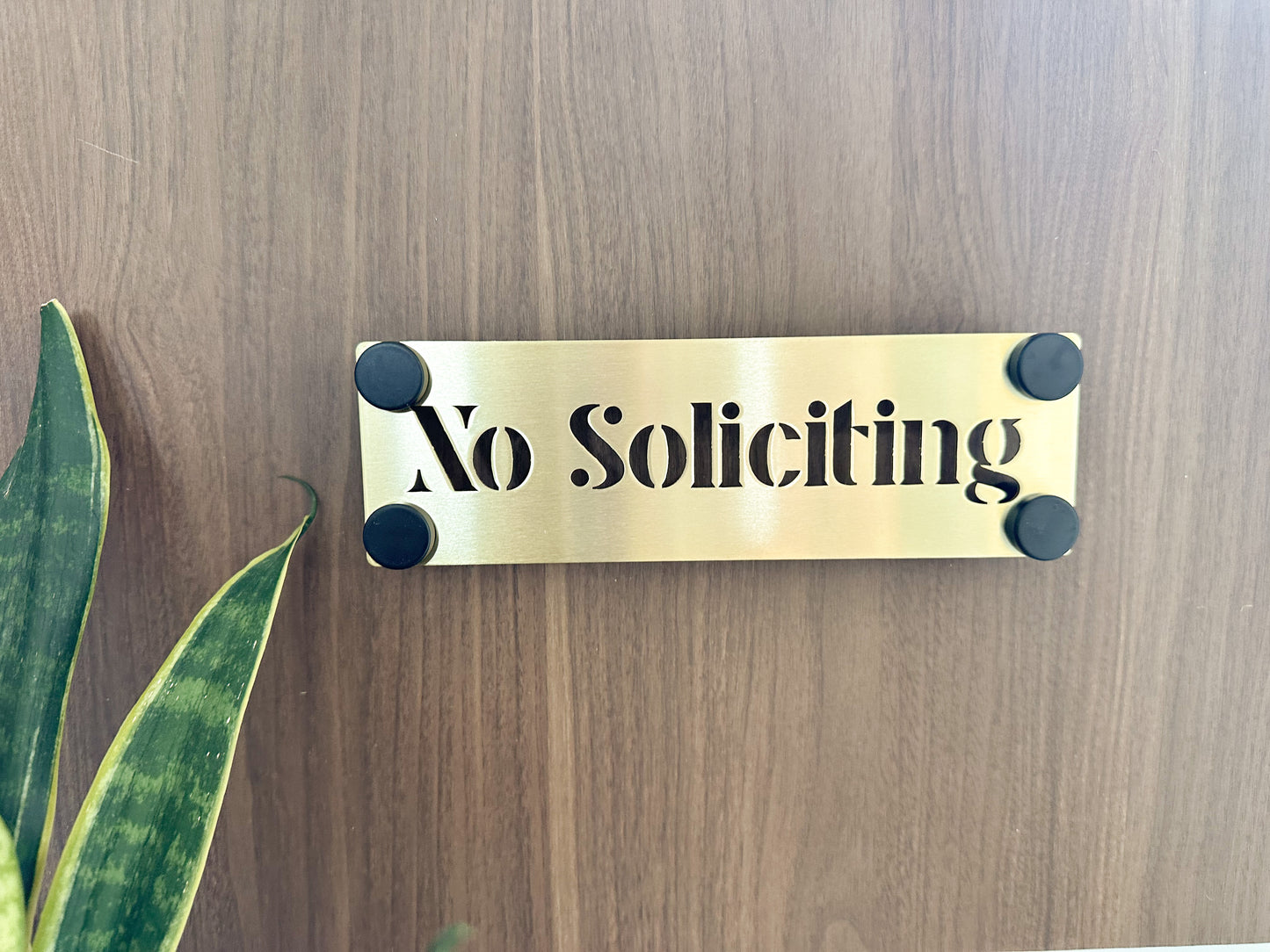 No Soliciting Sign