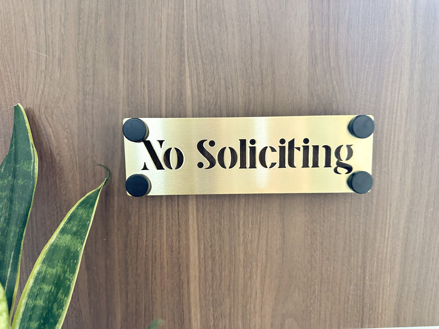 Spanish No Soliciting Sign