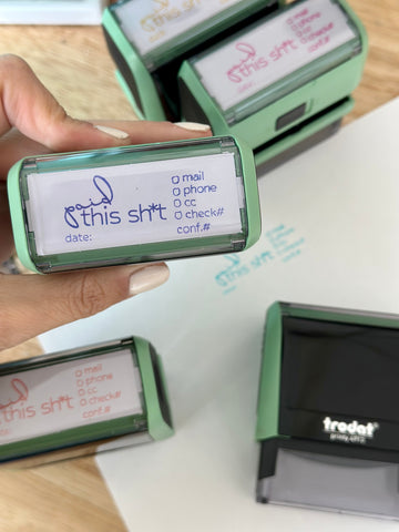 Limited Edition Mint Green Paid Stamp