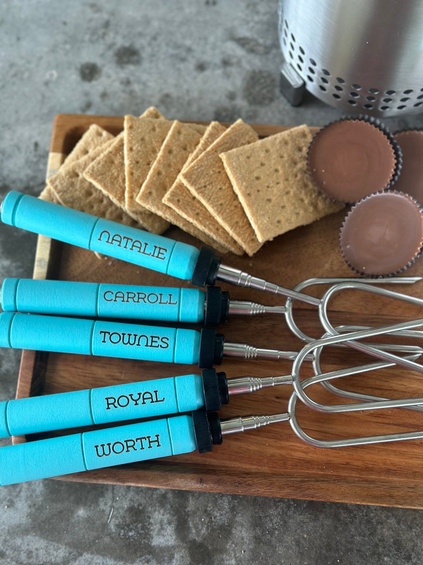 Personalized Marshmallow Roasting Sticks