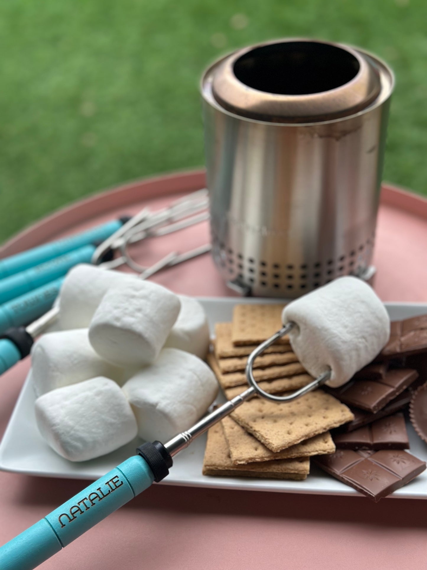 Personalized Marshmallow Roasting Sticks