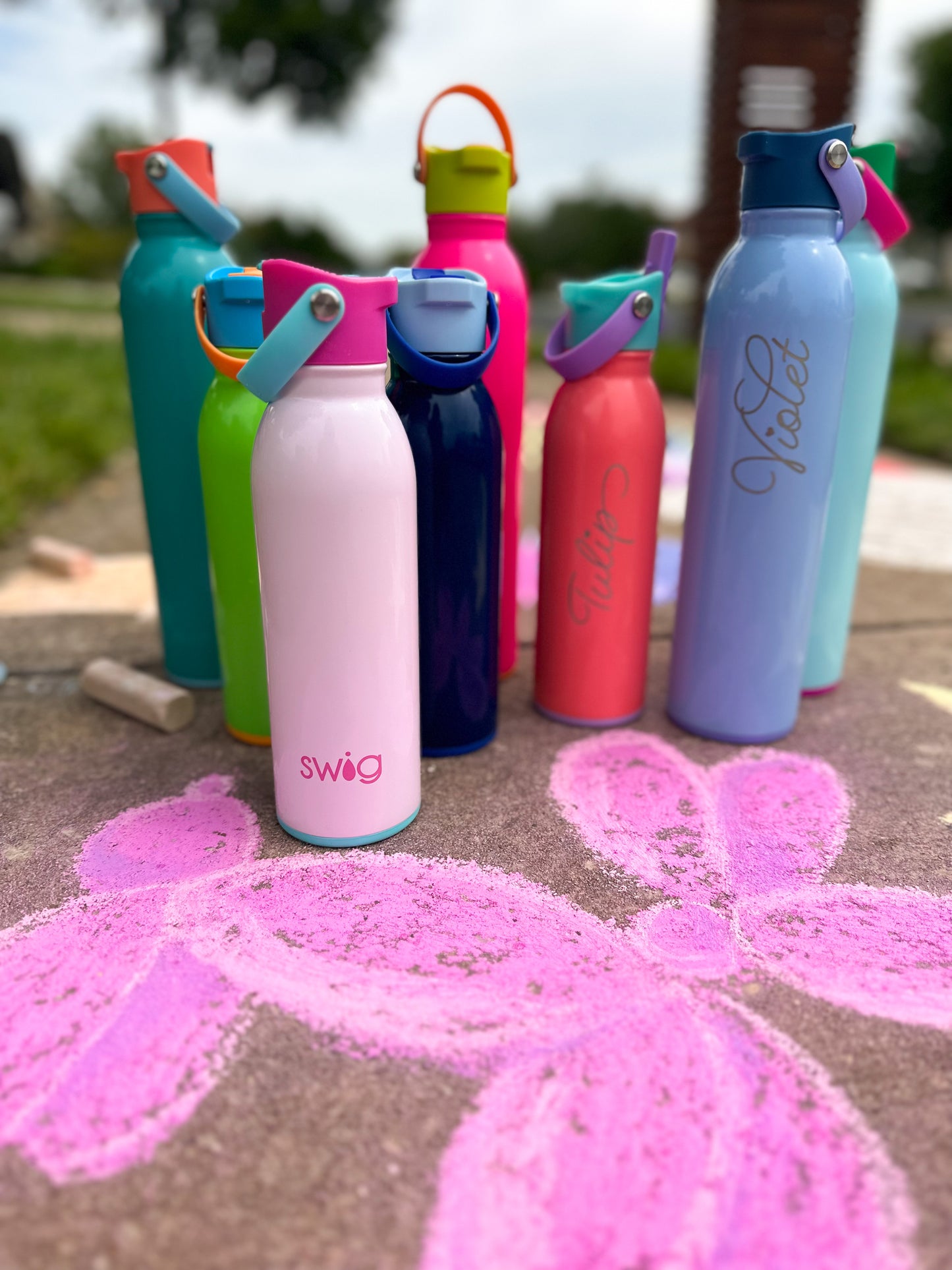 Swig Color Block Insulated Flip & Sip Bottle