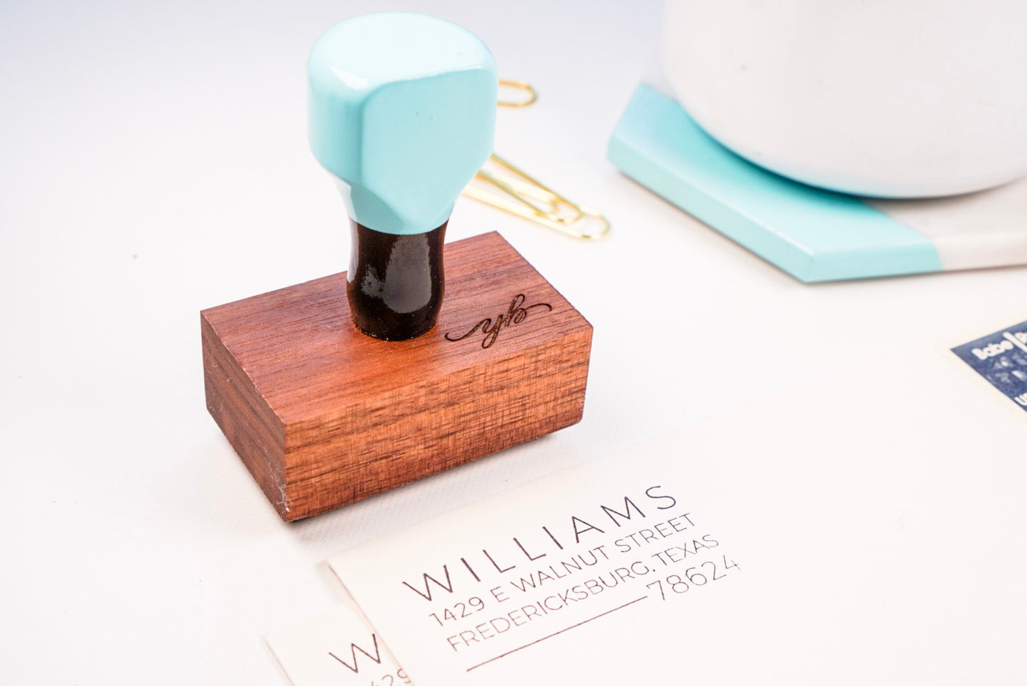 Clean Lined Mid Century - Custom Rubber Stamps