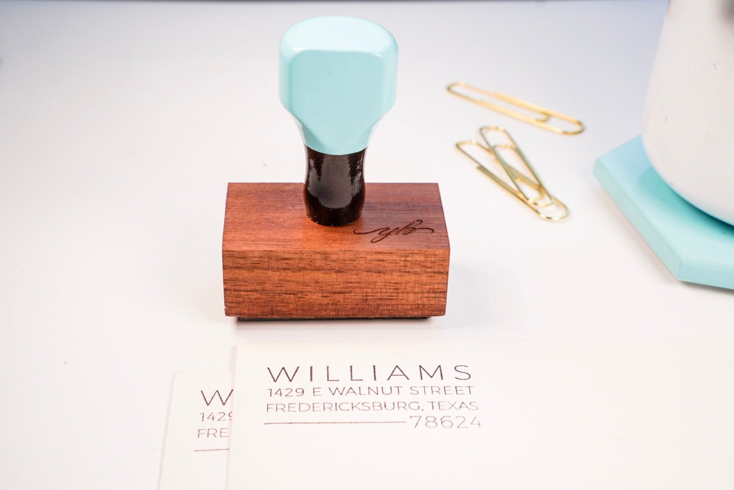 Clean Lined Mid Century - Custom Rubber Stamps