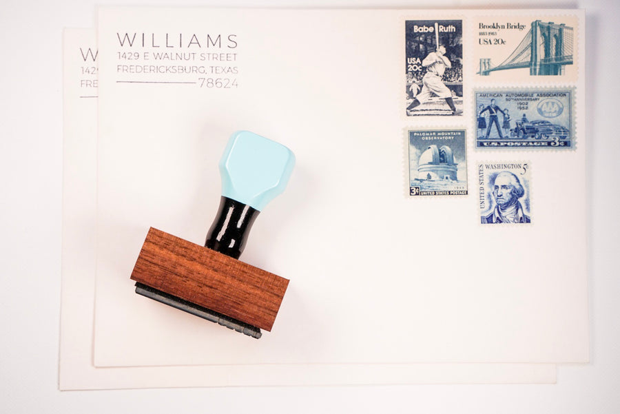 Clean Lined Mid Century - Custom Rubber Stamps