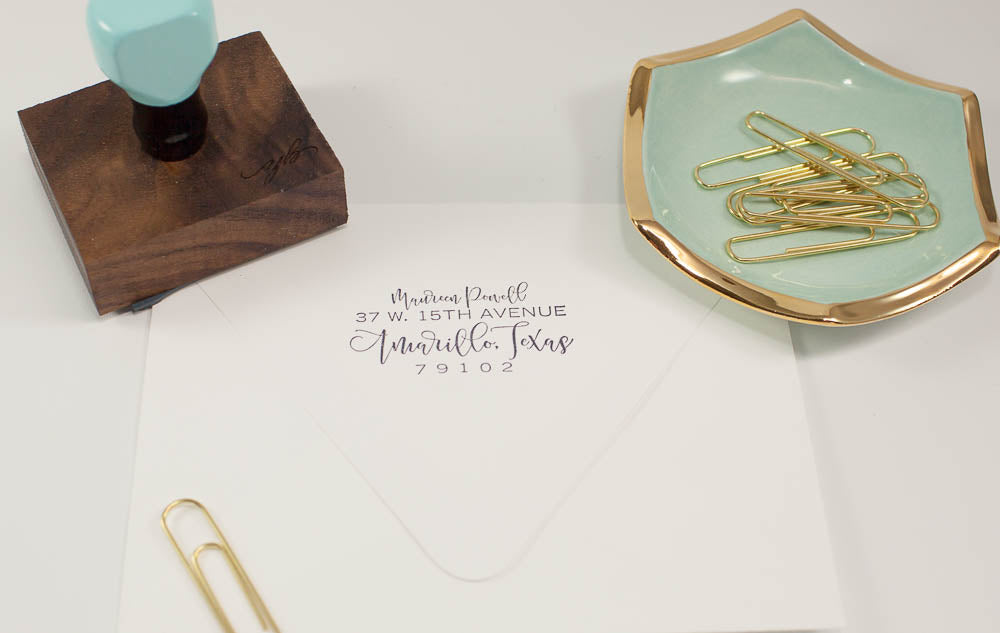 Modern Script - Custom Rubber Stamps