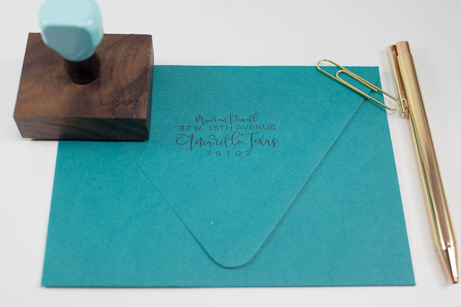 Modern Script - Custom Rubber Stamps