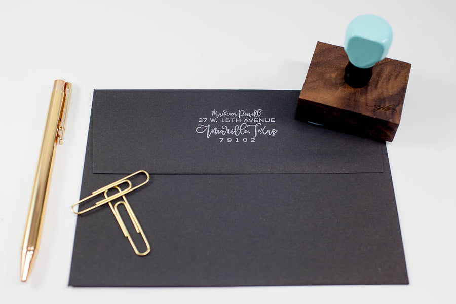 Modern Script - Custom Rubber Stamps