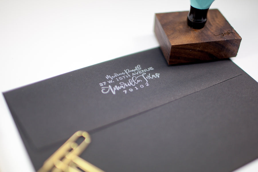 Modern Script - Custom Rubber Stamps