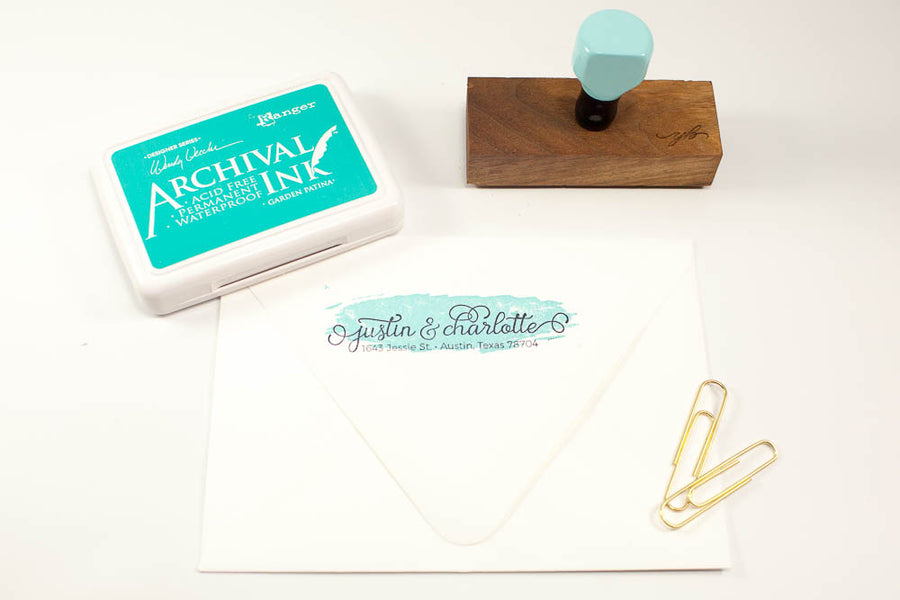 Two Tone Elegant Address - Custom Rubber Stamps