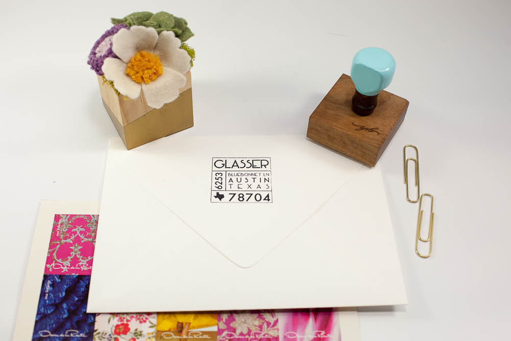 Mid Century Modern - Custom Rubber Stamps