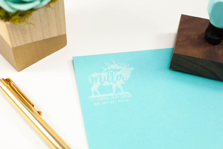 Elk Address - Custom Rubber Stamps