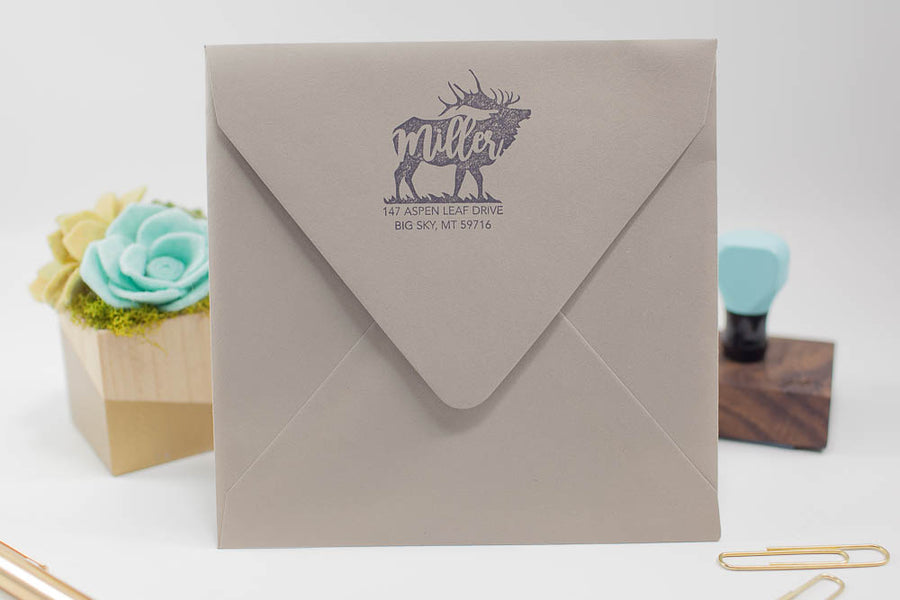 Elk Address - Custom Rubber Stamps