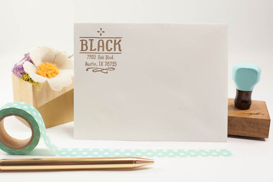 Hand-drawn Address - Custom Rubber Stamps