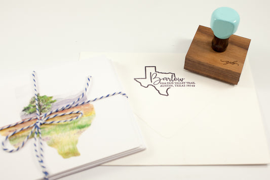 State Script Address - Custom Rubber Stamps