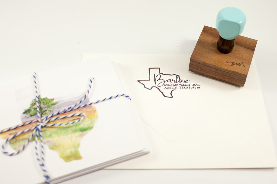State Script Address - Custom Rubber Stamps