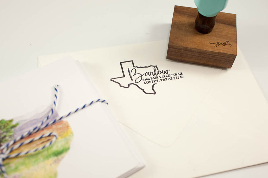 State Script Address - Custom Rubber Stamps