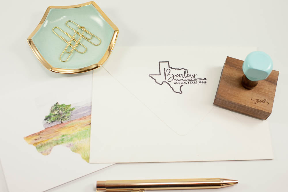 State Script Address - Custom Rubber Stamps