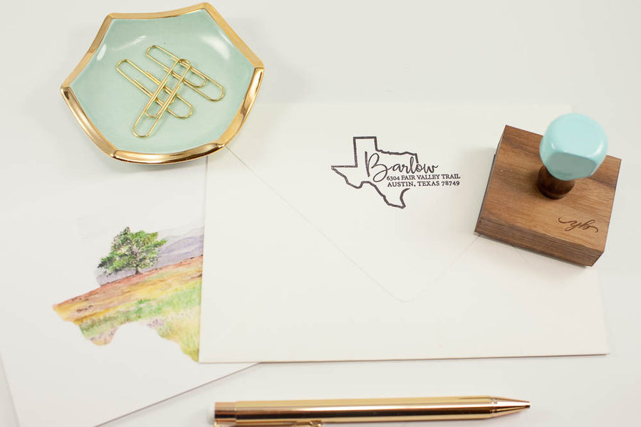 State Script Address - Custom Rubber Stamps