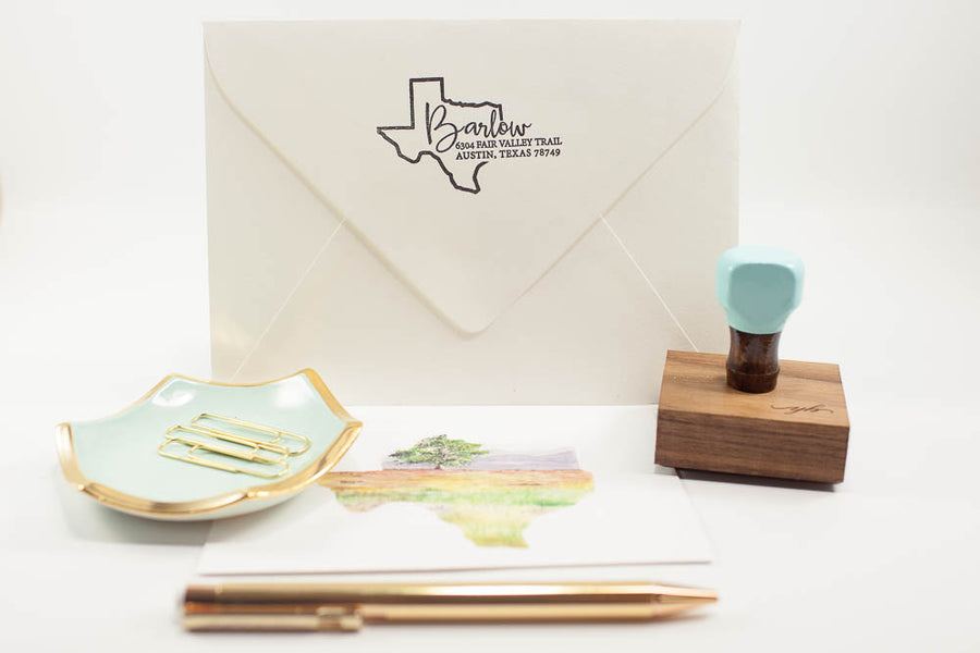 State Script Address - Custom Rubber Stamps