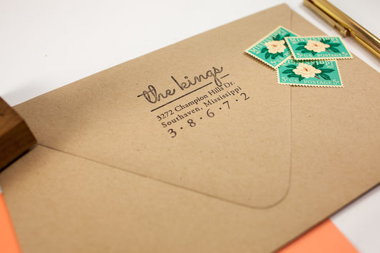 Starlight Script - Custom Rubber Stamps