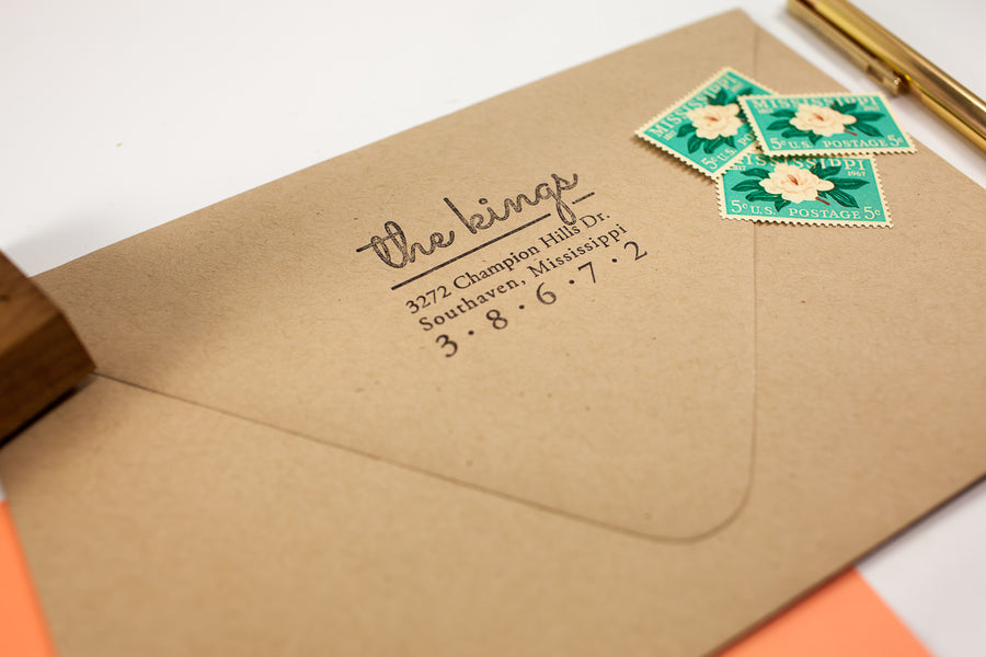 Starlight Script - Custom Rubber Stamps