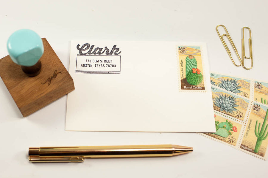 Vintage Script - Custom Rubber Stamps