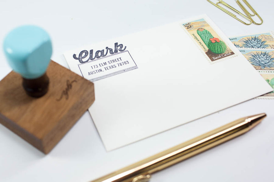 Vintage Script - Custom Rubber Stamps