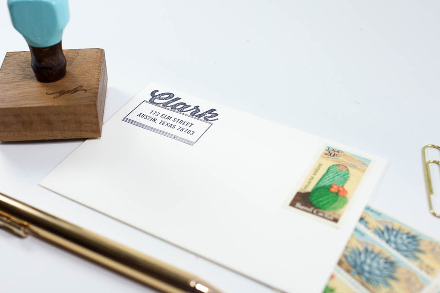 Vintage Script - Custom Rubber Stamps
