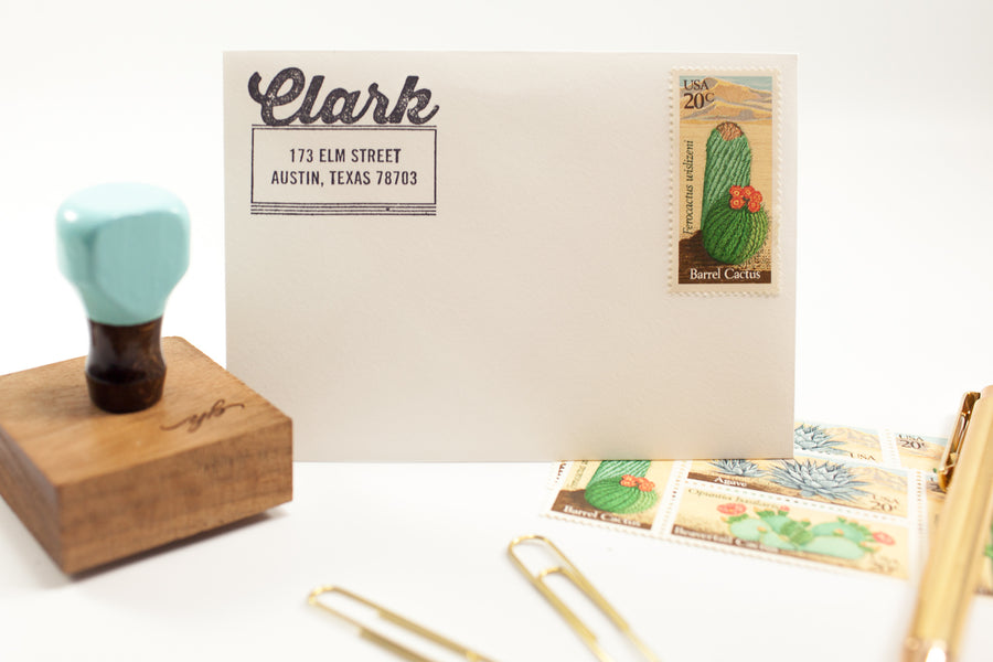 Vintage Script - Custom Rubber Stamps